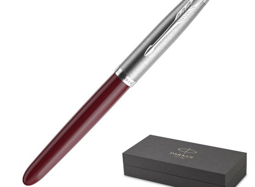 Ручка перьевая Parker 51 Burgundy цвет чернил черный цвет корпуса бордовый (артикул производителя 2123496)